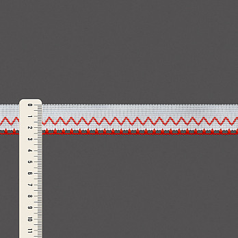 FITA RÍGIDA ZIG ZAG 2,6cm SEM BENEFICIAMENTO/TANGERINA 20m