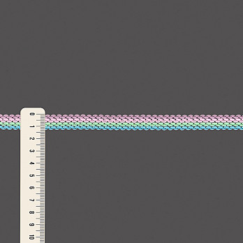 FITA RÍGIDA ZIG ZAG LISTRADO 1,3cm AZUL BEBÊ/VERDE BEBÊ/ROSA BEBÊ/LILÁS/PRATA 50m