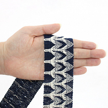 FITA RÍGIDA ZURI 4,7cm MARINHO/CRU 20m