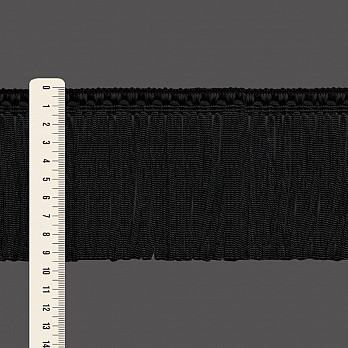 FRANJA 9,5cm PRETO 10m