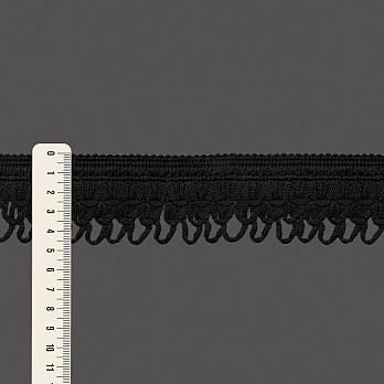 FRANJA CAMADAS CIBELE 4,7cm PRETO 10m