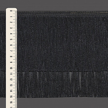 FRANJA CAMADAS LISA 15,2cm PRETO 10m
