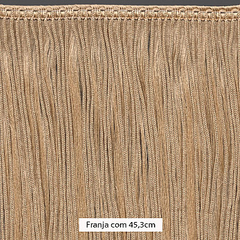 FRANJA CAMADAS MÉDIA LISA ADELE 45,3cm BEGE 10m