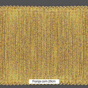 FRANJA ENTREMEIO 29cm BEGE/OURO 10m