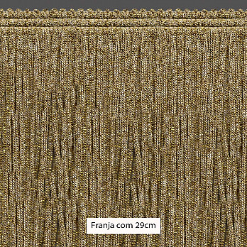 FRANJA ENTREMEIO 29cm CHAMPAGNE/OURO 10m