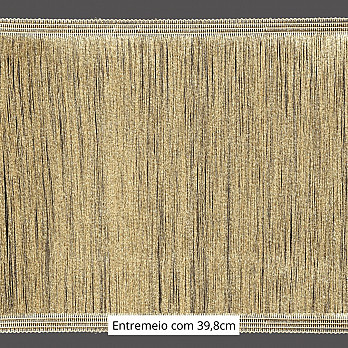 FRANJA ENTREMEIO FINA 39,8cm AREIA ESCURO 10m