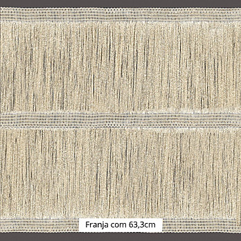 FRANJA ENTREMEIO FINA 63,3cm PALHA 10m