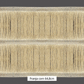 FRANJA ENTREMEIO FINA 64,8cm PALHA 10m