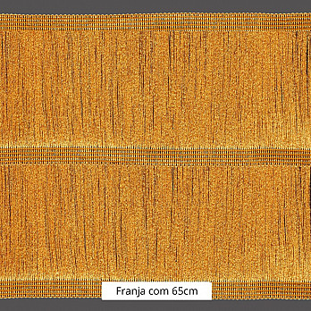 FRANJA ENTREMEIO FINA 65cm MOSTARDA CLARO 10m