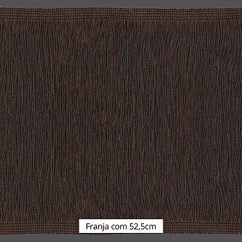 FRANJA ENTREMEIO LISA 52,5cm CAFÉ 10m