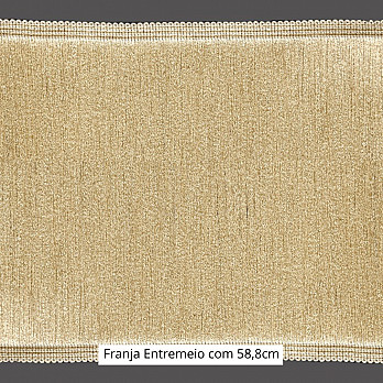 FRANJA ENTREMEIO MÉDIA 58,8cm AREIA ESCURO 10m