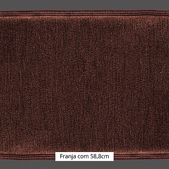 FRANJA ENTREMEIO MÉDIA 58,8cm MARROM 10m