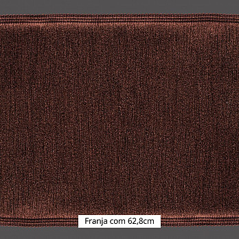 FRANJA ENTREMEIO MÉDIA 62,8cm MARROM 10m