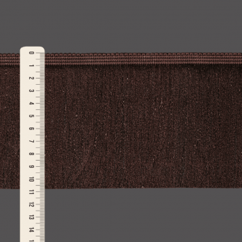 FRANJA ESPESSA LISA 10,8cm MARROM 10m