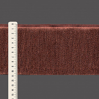FRANJA ESPESSA LISA 10,8cm MARROM 10m