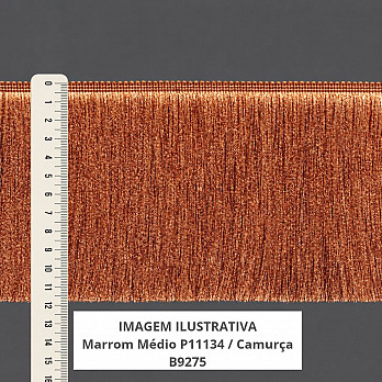 FRANJA ESPESSA LISA 11,8cm CAMURÇA 10m