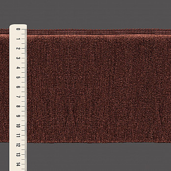 FRANJA ESPESSA LISA 11,8cm MARROM 10m