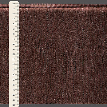 FRANJA ESPESSA LISA 19,8cm MARROM 10m