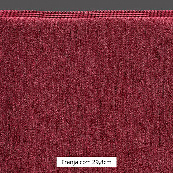 FRANJA ESPESSA LISA 29,8cm VINHO 10m
