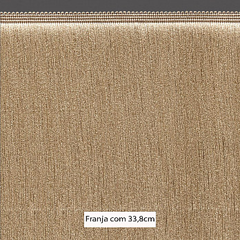 FRANJA ESPESSA LISA 33,8cm AREIA ESCURO 10m