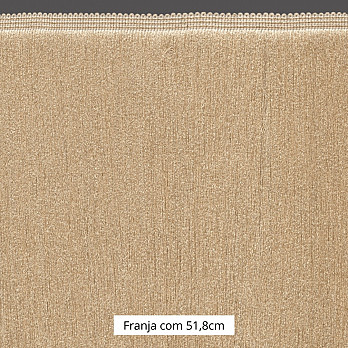 FRANJA ESPESSA LISA 51,8cm AREIA ESCURO 10m