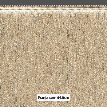 FRANJA ESPESSA LISA 64,8cm PALHA 10m