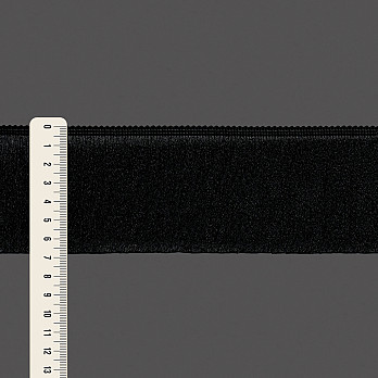 FRANJA ESPESSA LISA 6,8cm PRETO 10m