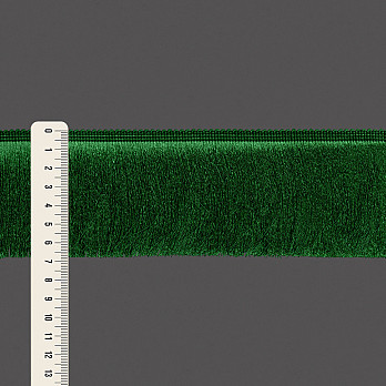 FRANJA ESPESSA LISA 6,8cm VERDE BANDEIRA 10m