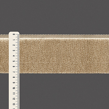 FRANJA ESPESSA LISA 7,3cm AREIA ESCURO 10m