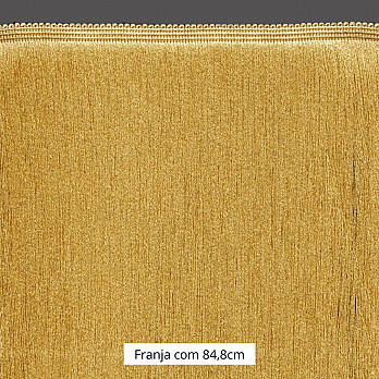 FRANJA ESPESSA LISA 84,8cm CAMURÇA EXUBERANTE 10m
