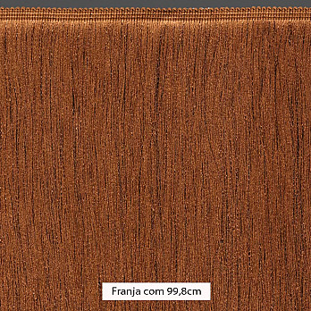 FRANJA ESPESSA LISA 99,8cm CAMURÇA/MARROM 10m