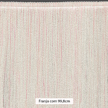 FRANJA ESPESSA LISA 99,8cm CHAMPAGNE/ERISSÉ ROSA 10m