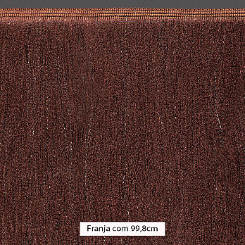 FRANJA ESPESSA LISA 99,8cm MARROM 10m