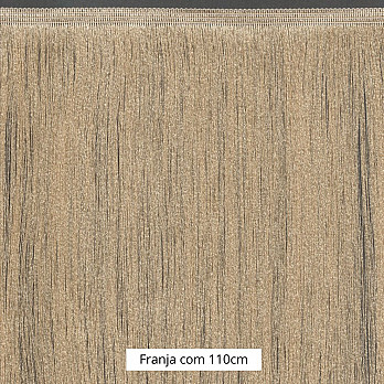 FRANJA FINA LISA 110cm AREIA ESCURO 10m