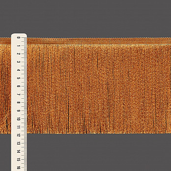 FRANJA FINA LISA 11,9cm MARROM CLARO 10m