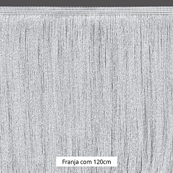 FRANJA FINA LISA 120cm SEM BENEFICIAMENTO 10m