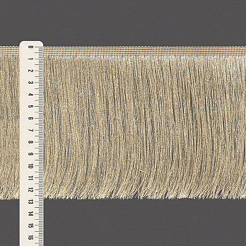 FRANJA FINA LISA 12,8cm BEGE 10m