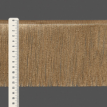 FRANJA FINA LISA 12,8cm BEGE 10m