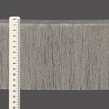 FRANJA FINA LISA 12,8cm CINZA 10m