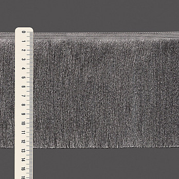 FRANJA FINA LISA 12,8cm CINZA 10m