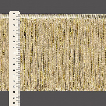 FRANJA FINA LISA 13,8cm AREIA ESCURO/OURO 10m