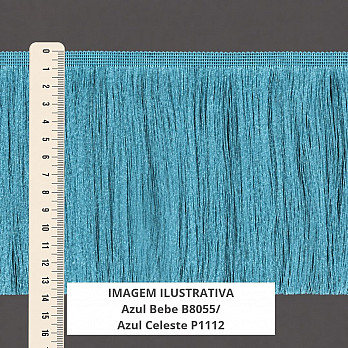 FRANJA FINA LISA 13,8cm AZUL BEBÊ 10m