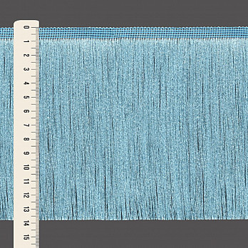 FRANJA FINA LISA 13,8cm AZUL CLARO 10m