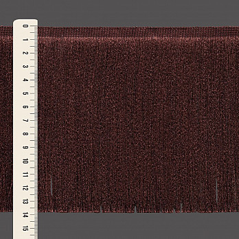 FRANJA FINA LISA 13,8cm MARROM 10m