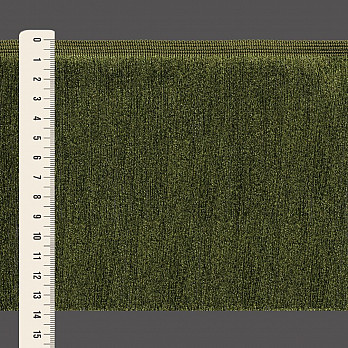 FRANJA FINA LISA 13,8cm VERDE 10m