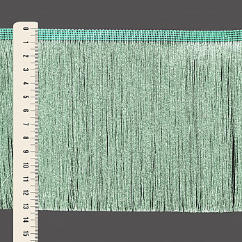 FRANJA FINA LISA 13,8cm VERDE 10m