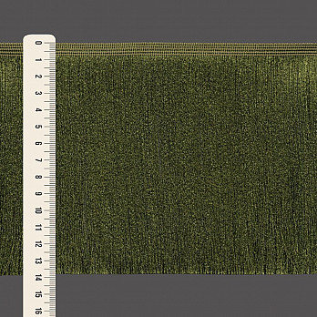 FRANJA FINA LISA 13,8cm VERDE MUSGO 10m