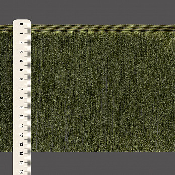 FRANJA FINA LISA 13,8cm VERDE MUSGO 10m