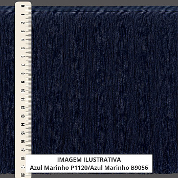 FRANJA FINA LISA 19,8cm AZUL MARINHO 10m
