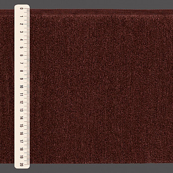 FRANJA FINA LISA 19,8cm MARROM 10m